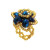 Bague PERLES bleue