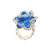 Bague PERLES bleues