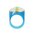Bague INCRUSTATION bleue