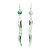 Boucles d'oreilles PIMENT vert