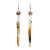 Boucles d'oreilles PIMENT orange