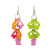 Boucles d'oreilles POISSONS violettes