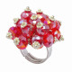 Bague BOUQUET rouge