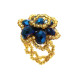 Bague PERLES bleue