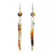 Boucles d'oreilles PIMENT orange