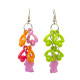 Boucles d'oreilles POISSONS violettes