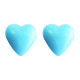 Boucles d'oreilles COEUR D'AMOUR bleu clair