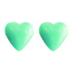 Boucles d'oreilles COEUR D'AMOUR vertes
