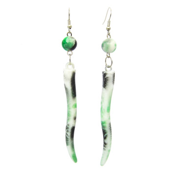Boucles d'oreilles PIMENT vert