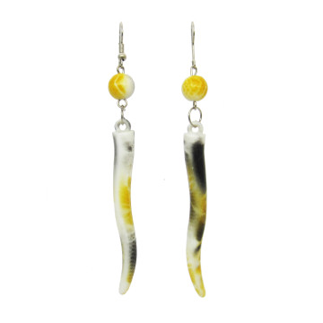 Boucles d'oreilles PIMENT jaune