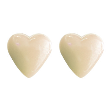 Boucles d'oreilles COEUR D'AMOUR nacrées