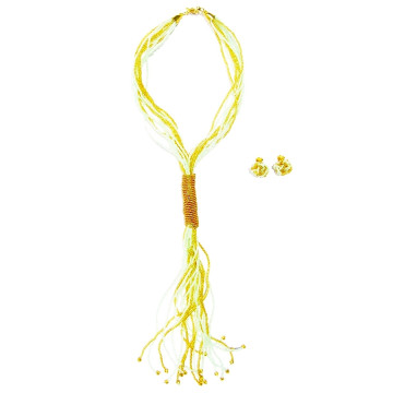 Collier et boucles d'oreilles africaine SASSANDRA