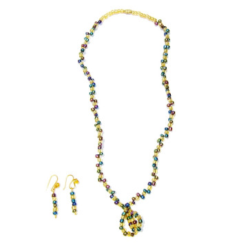 Collier et boucles d'oreilles URUKA