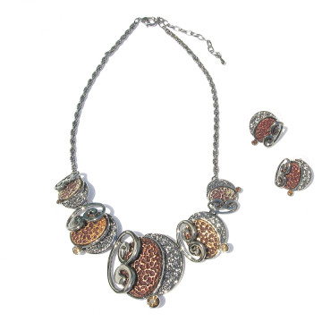 Collier et boucles d'oreilles AMANDA