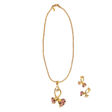 Collier et boucles d'oreilles plaqué or CHRISTINA