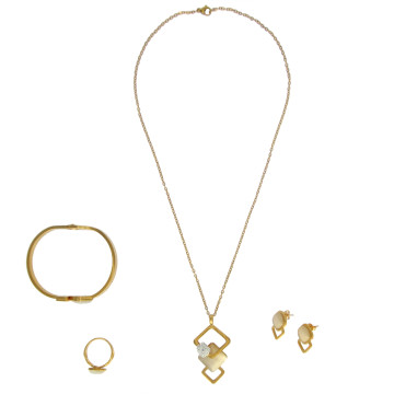 Parure CLAUDIA plaqué or